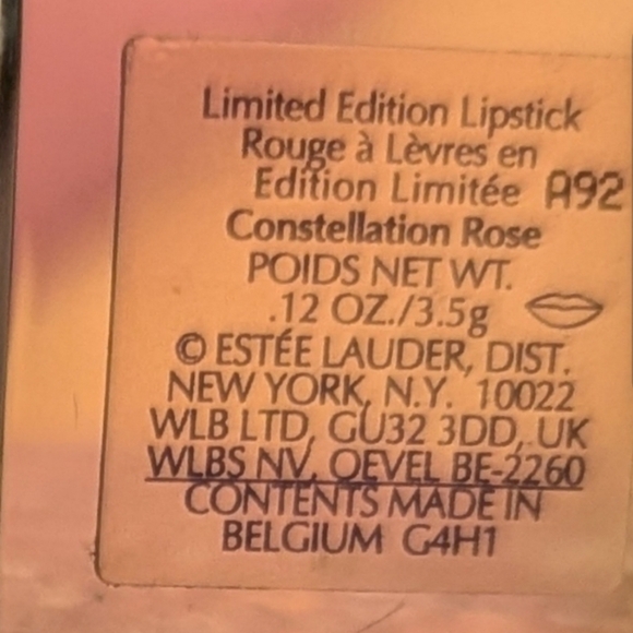 🥳Estee Lauder| Limited Edition Lipstick | Constellation Rose A92 - Picture 2 of 5